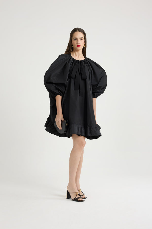 Patou Robe à Ourlet Volanté En Faille Recyclée