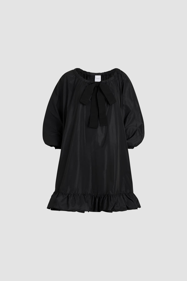 patou Robe à ourlet volanté en faille recyclée