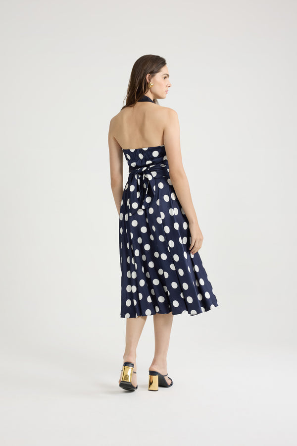 Patou Robe Midi En Satin Imprimé