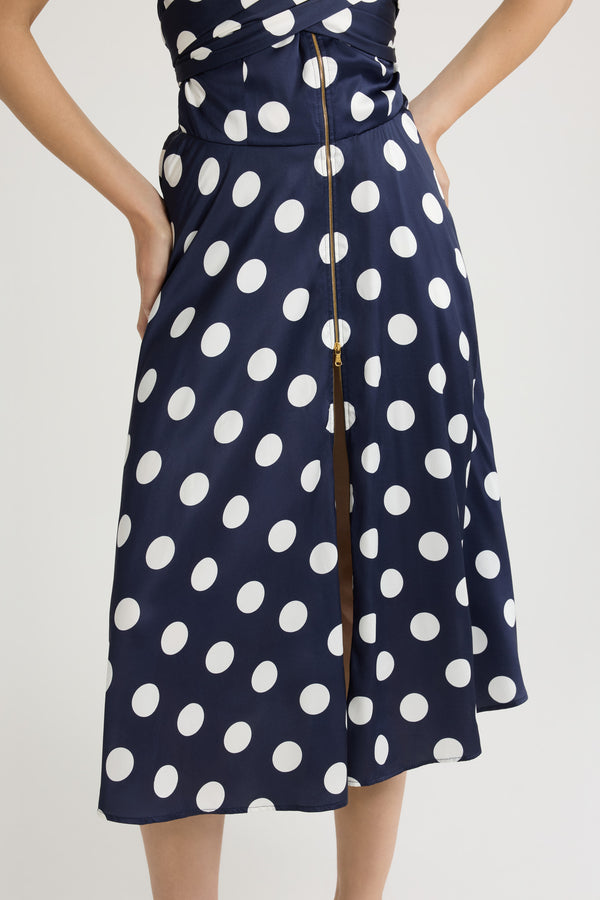 Patou Robe Midi En Satin Imprimé