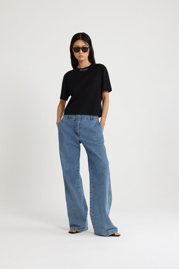 Patou T-shirt à Logo Patou Brodé En Coton Bio