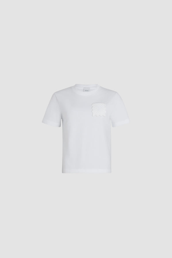 patou T-shirt à poche matelassée en coton bio