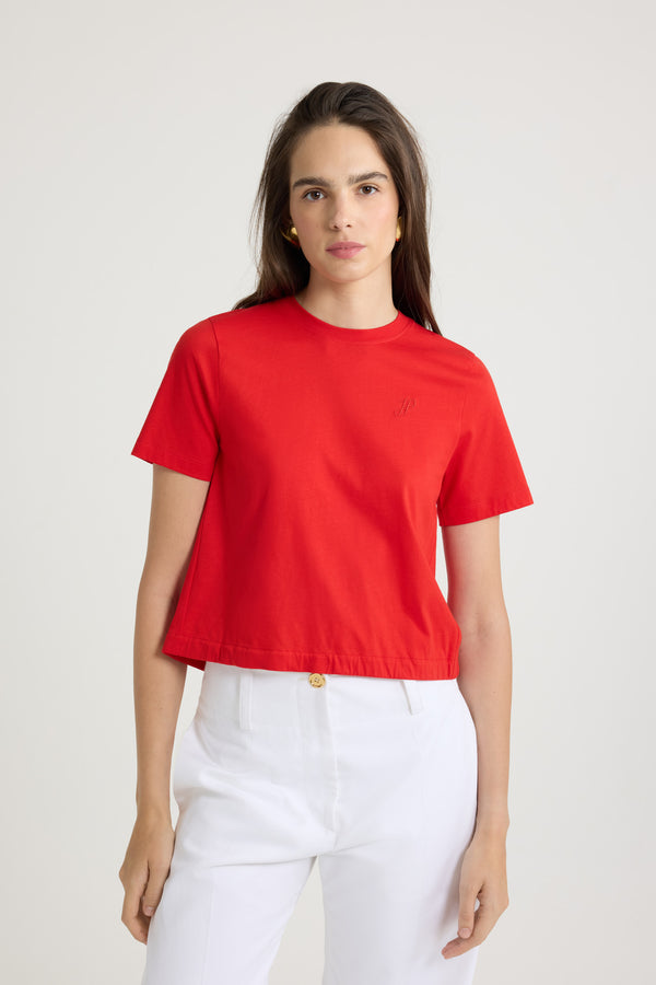 Patou T-shirt Dos Nu En Coton Bio