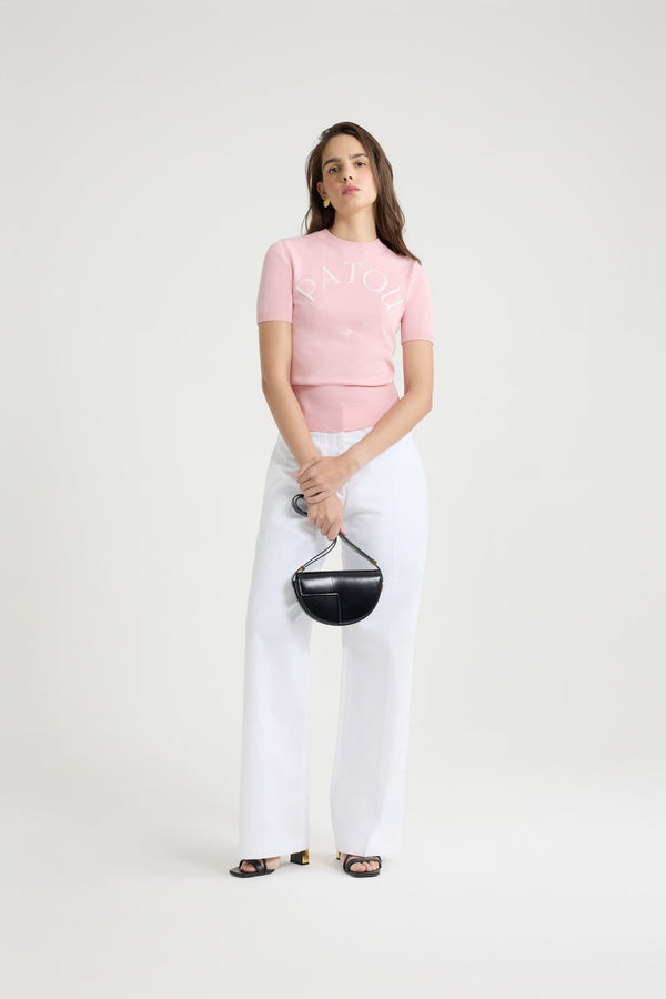 Patou Top à Logo Patou En Maille De Coton Mélangé
