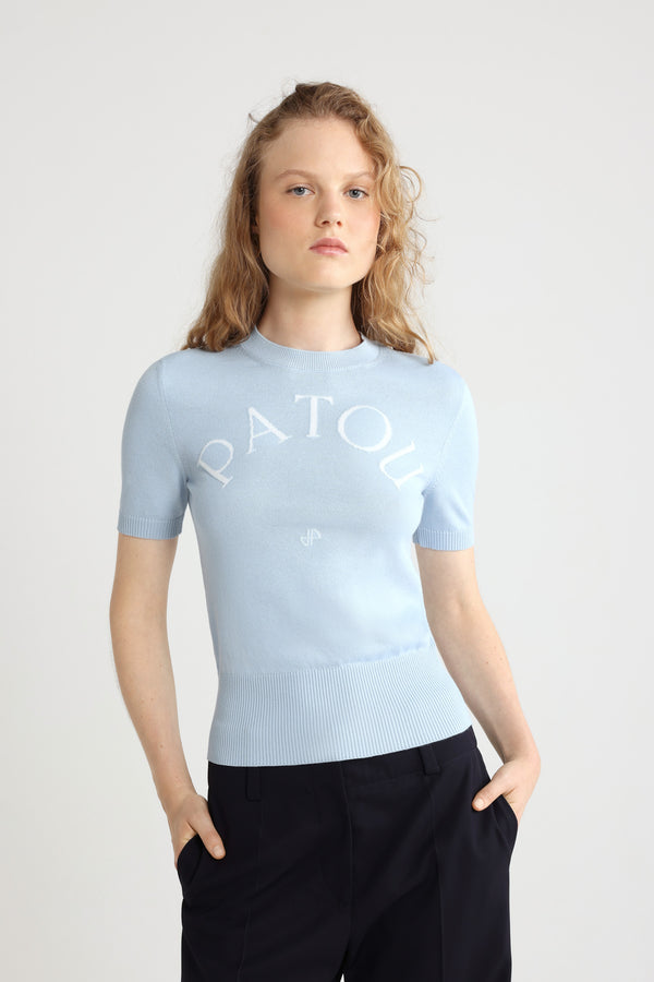 Patou Top à Logo Patou En Maille De Coton Mélangé