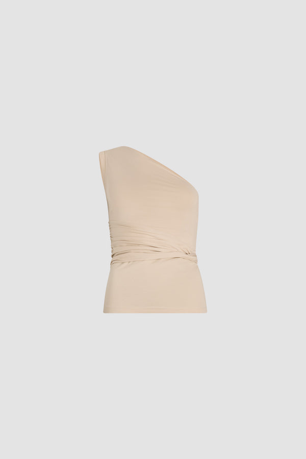 patou Top asymétrique en coton bio stretch