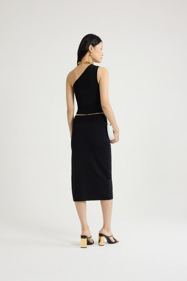 Patou Top Asymétrique En Crêpe Technique