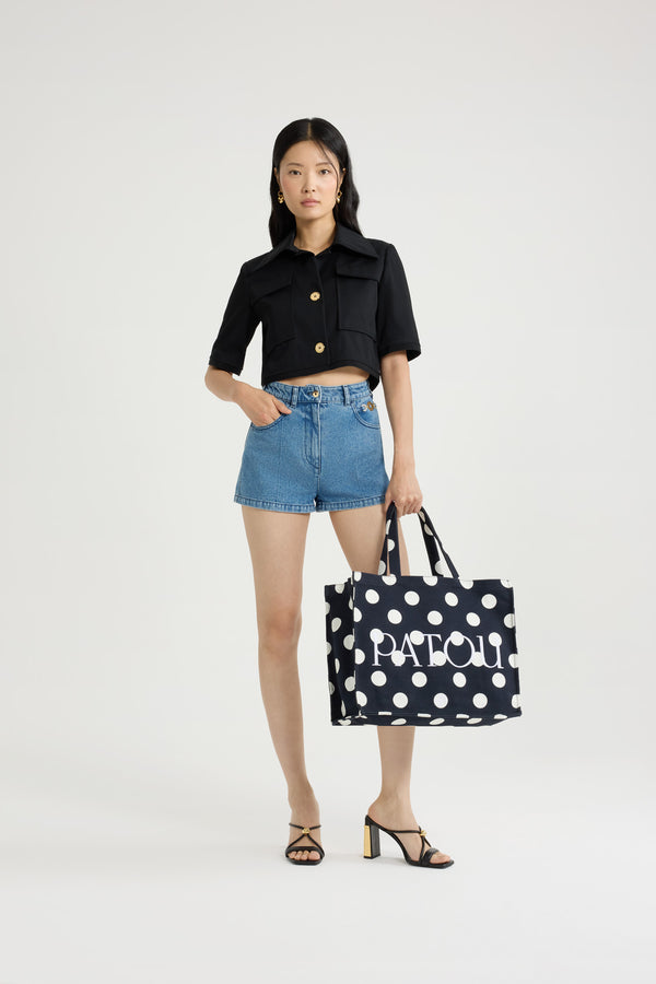 Patou Veste Courte En Gabardine De Coton Bio