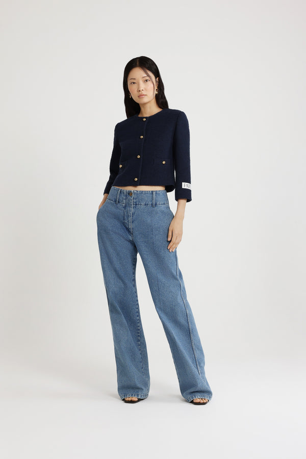 Patou Veste Courte En Tweed De Coton Bio Léger