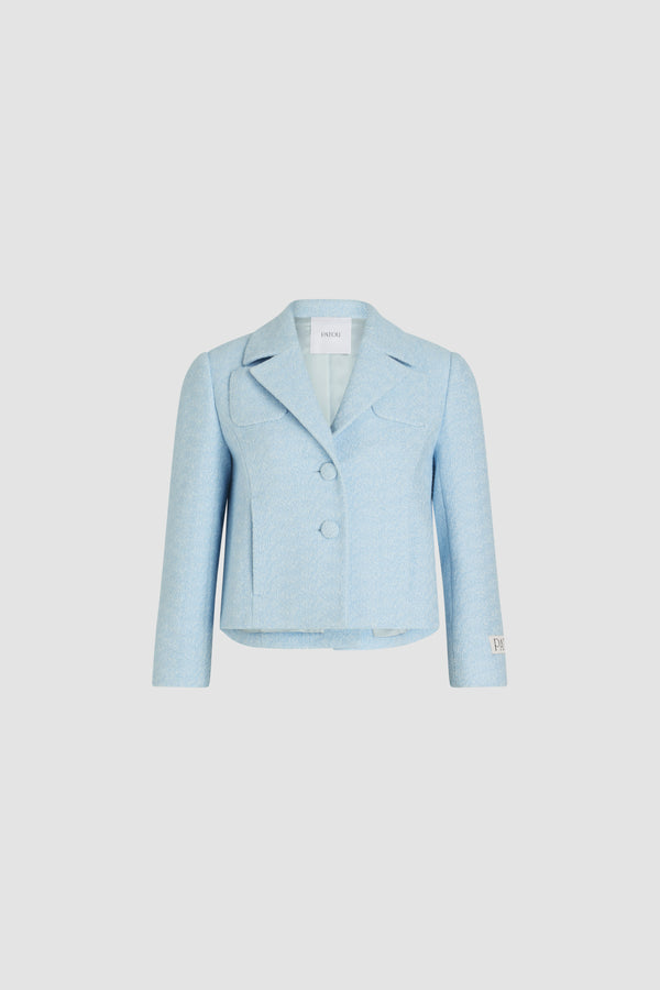 patou Veste courte en tweed de coton bio léger