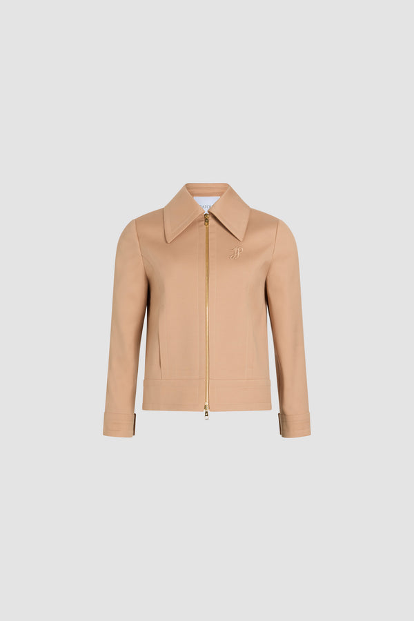 patou Veste courte zippée en sergé de coton bio