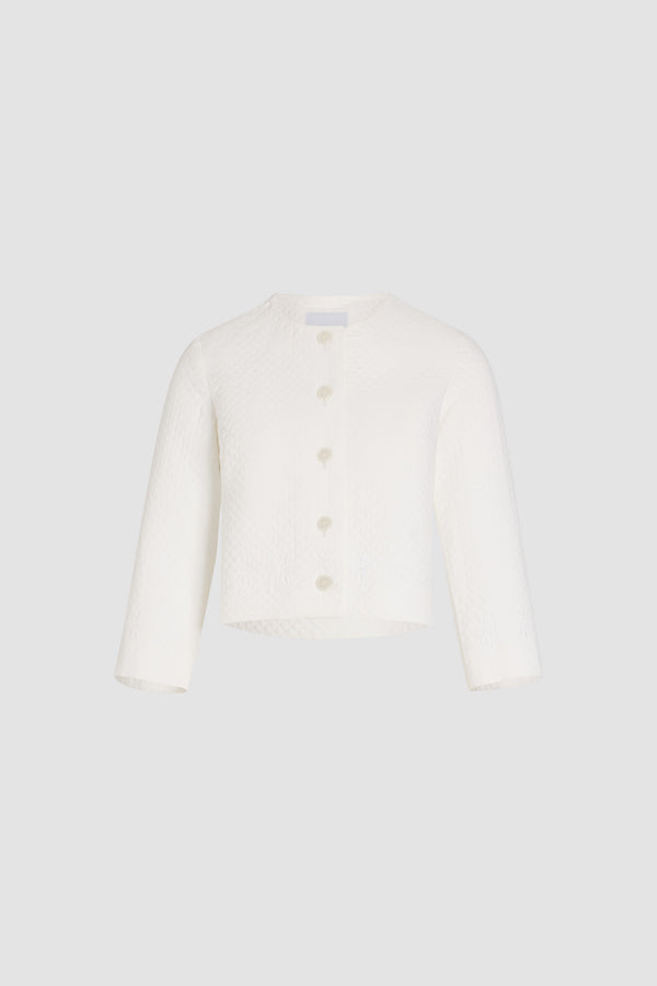 patou Veste courte sans revers en viscose mélangée éco-responsable matelassée