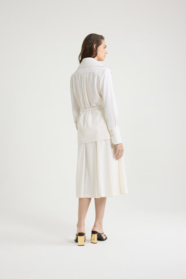 Patou Veste Safari En Sergé De Laine Technique éco-responsable