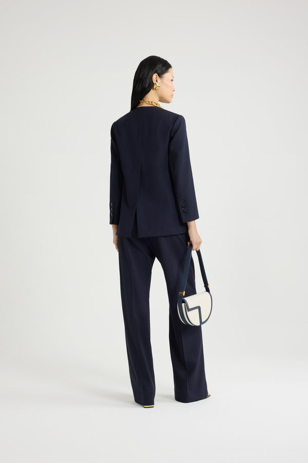 Patou Veste Sans Revers En Sergé De Laine Technique éco-responsable