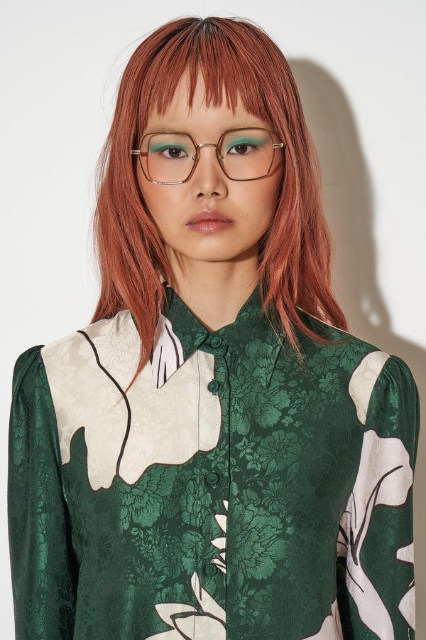 Paul & Joe Blouse Coupe Droite En Jacquard De Viscose Imprimé Exclusif