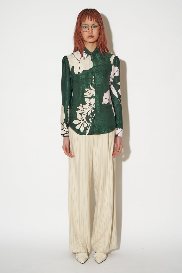 Paul & Joe Blouse Coupe Droite En Jacquard De Viscose Imprimé Exclusif