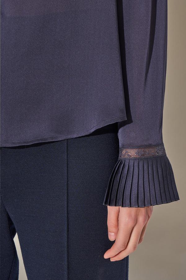 Paul & Joe Blouse Coupe Droite En Satin De Soie Léger