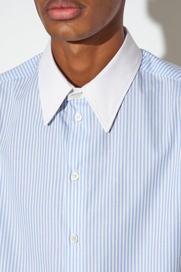 Paul & Joe Chemise Coupe Droite En Popeline De Coton Uni Et Rayé