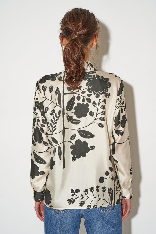 Paul & Joe Chemise Fluide Imprimé Fleurs Exclusifs En Soie