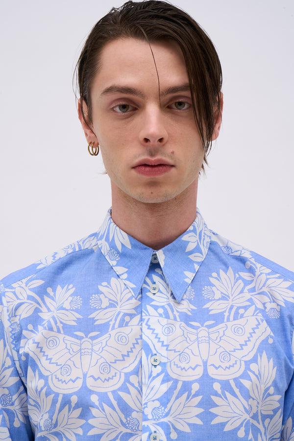 Paul & Joe Chemise Manches Longues En Popeline De Coton Imprimé