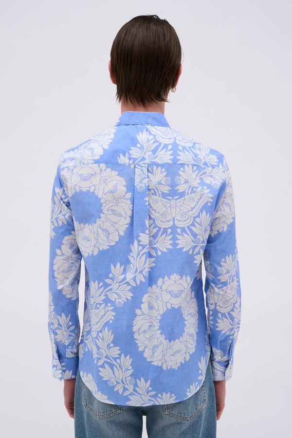 Paul & Joe Chemise Manches Longues En Popeline De Coton Imprimé