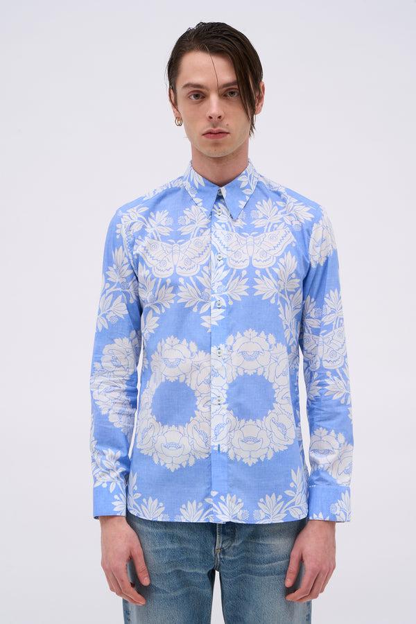 paul & joe Chemise manches longues en popeline de coton imprimé