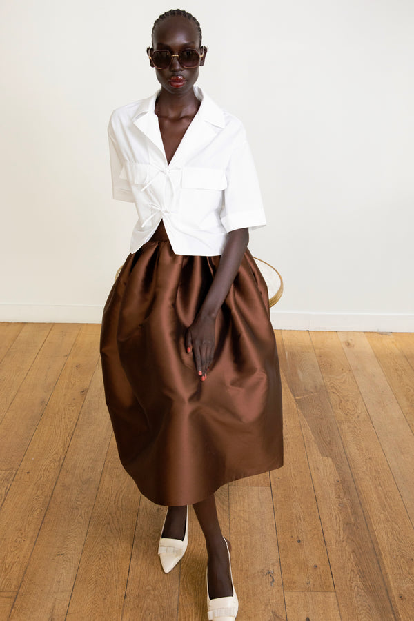 paul & joe Chemisier manches courtes en popeline de coton