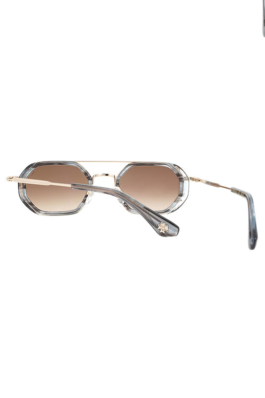 Paul & Joe Lunettes De Soleil Avec Double Barre éclar Gris Bleu