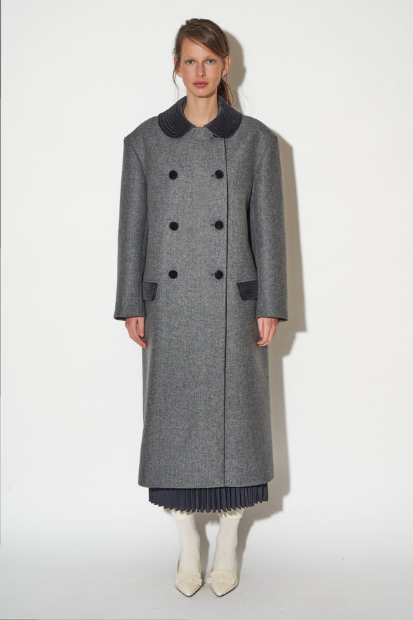 paul & joe Manteau oversize long en laine et cachemire