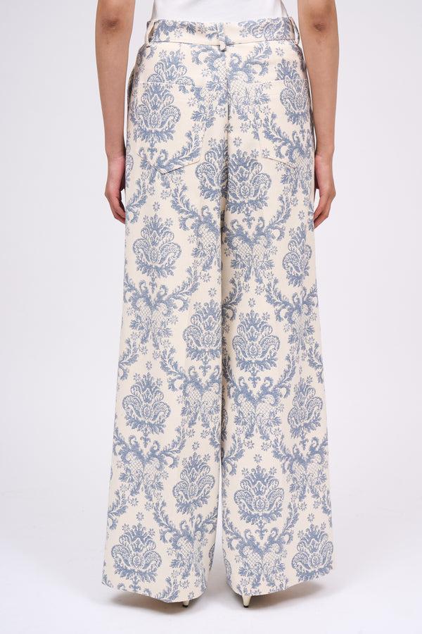Paul & Joe Pantalon En Canvas De Coton Imprimé Floral