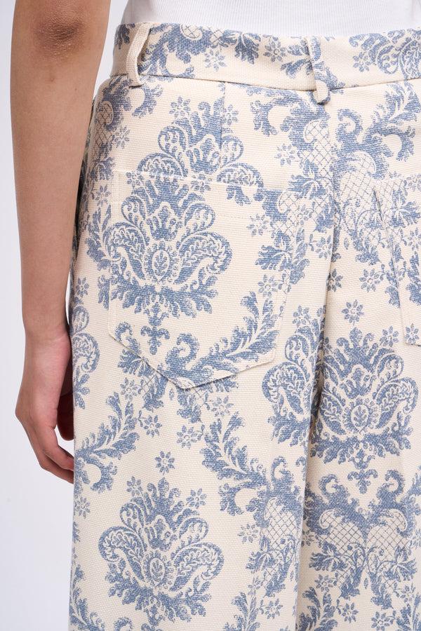 Paul & Joe Pantalon En Canvas De Coton Imprimé Floral