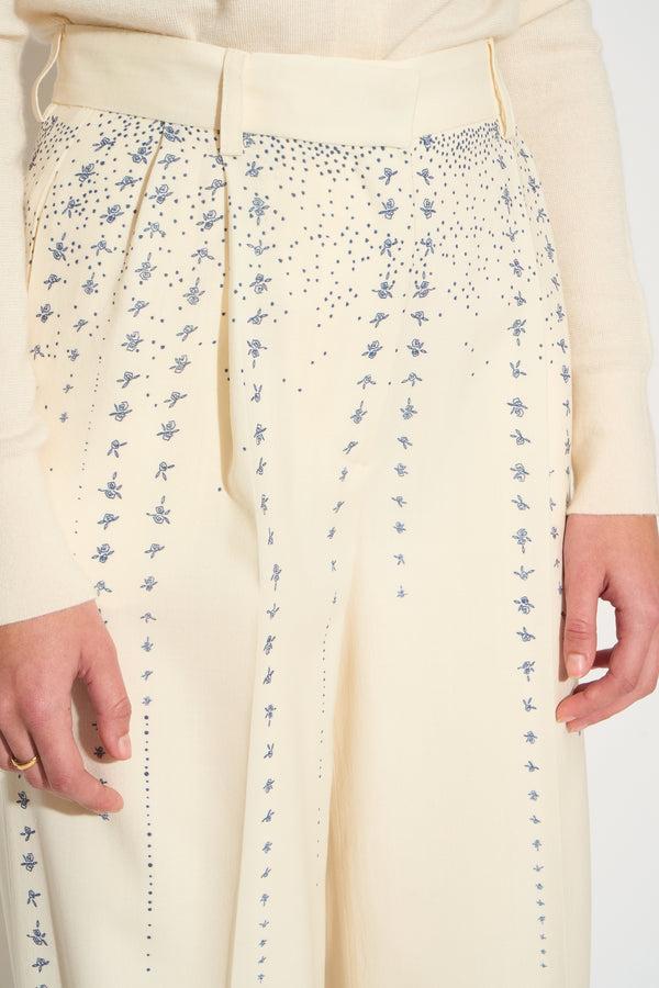 Paul & Joe Pantalon En Laine Vierge à Imprimé Exclusif