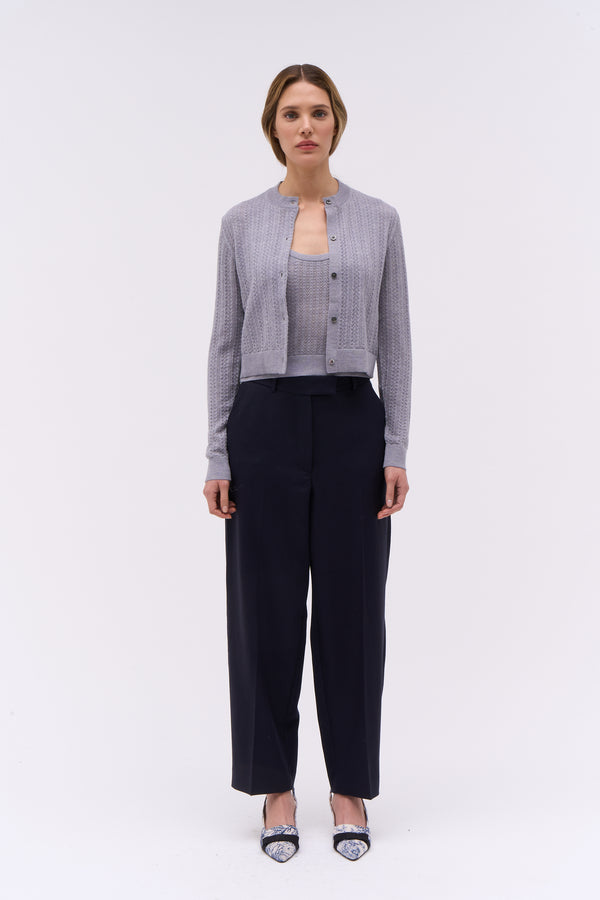 Paul & Joe Pantalon En Twill De Flanelle Coupe Carotte