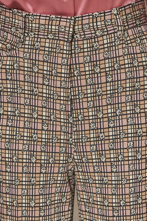 Paul & Joe Pantalon Taille Haute Droit Légèrement évasé En Jersey à Motif Jacquard