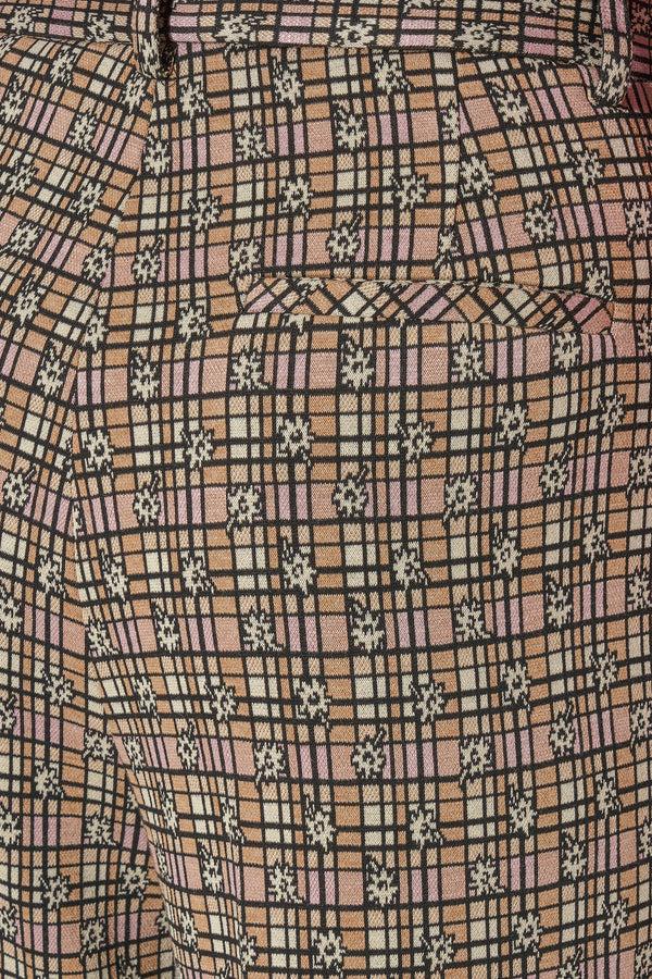 Paul & Joe Pantalon Taille Haute Droit Légèrement évasé En Jersey à Motif Jacquard