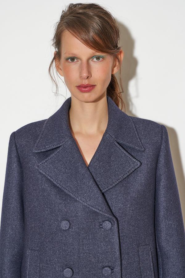 Paul & Joe Caban Coupe Droite Et Large Col En Laine