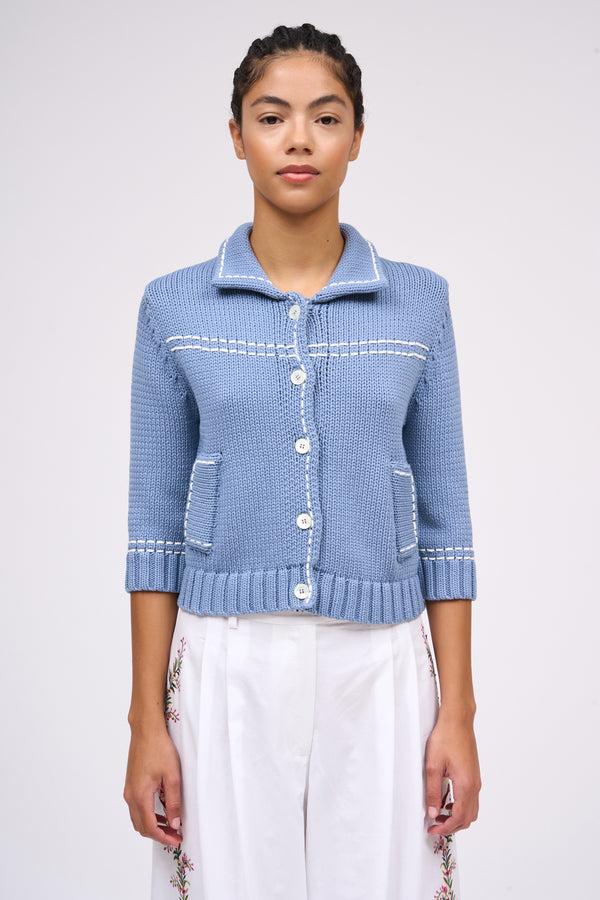 Paul & Joe Cardigan Court En Grosses Mailles