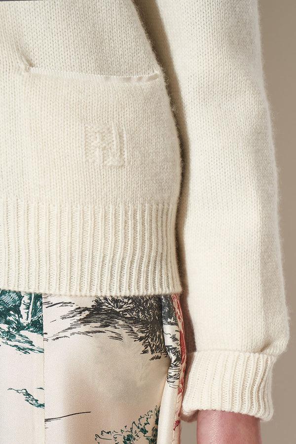 Paul & Joe Cardigan En Cachemire à La Coupe Droite