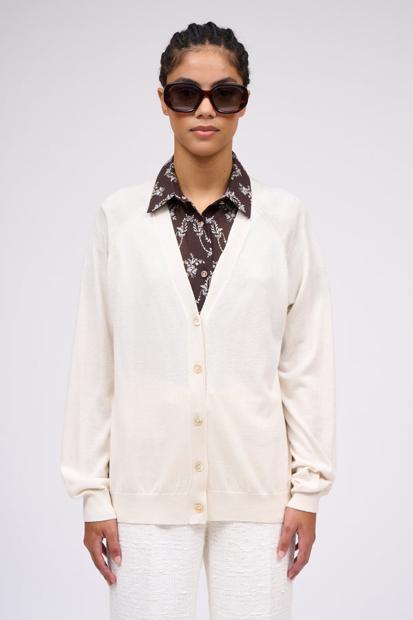 paul & joe Cardigan en maille fine soie et cachemire