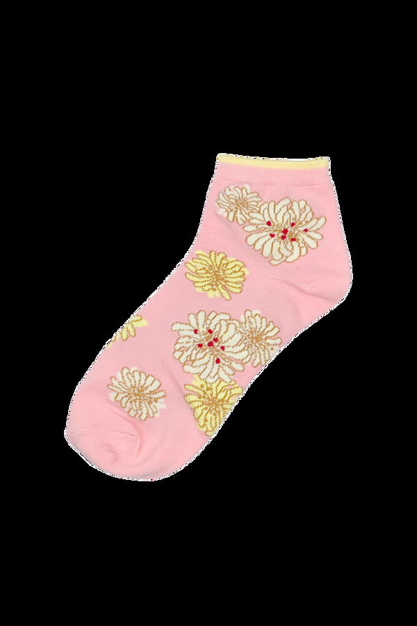 paul & joe Chaussettes roses à motifs Chrysanthème