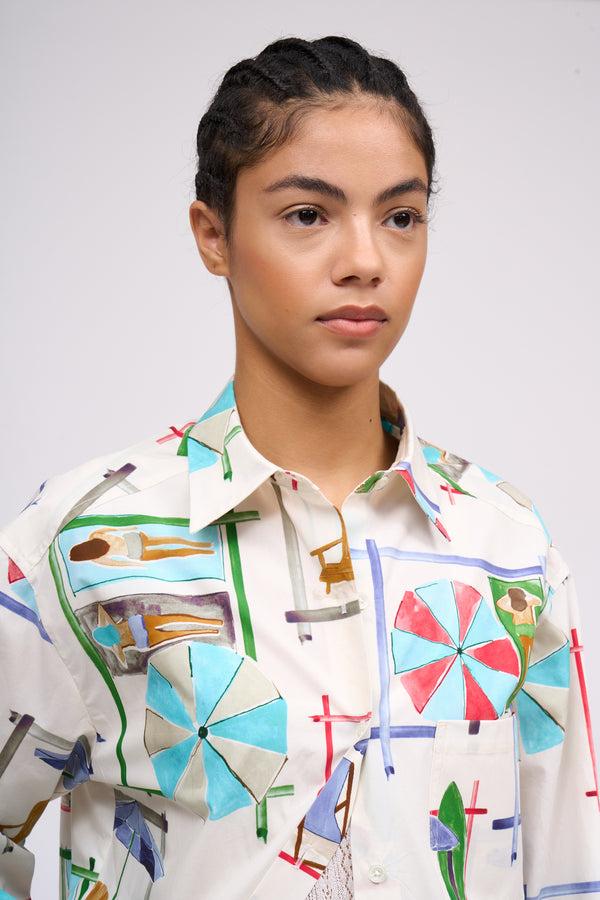 Paul & Joe Chemise Coupe Ample Et Oversize Imprimée