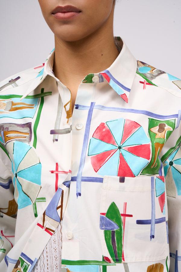 Paul & Joe Chemise Coupe Ample Et Oversize Imprimée