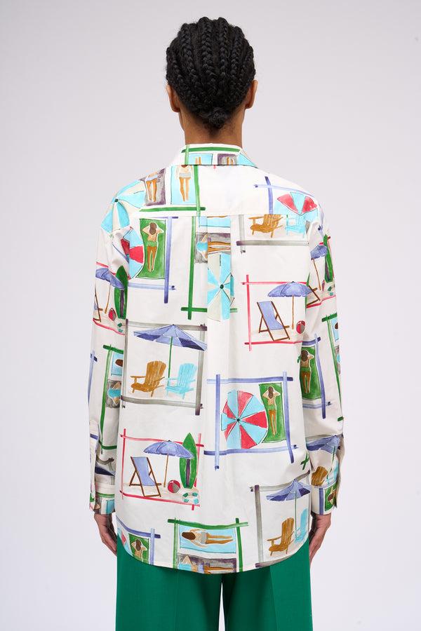 Paul & Joe Chemise Coupe Ample Et Oversize Imprimée