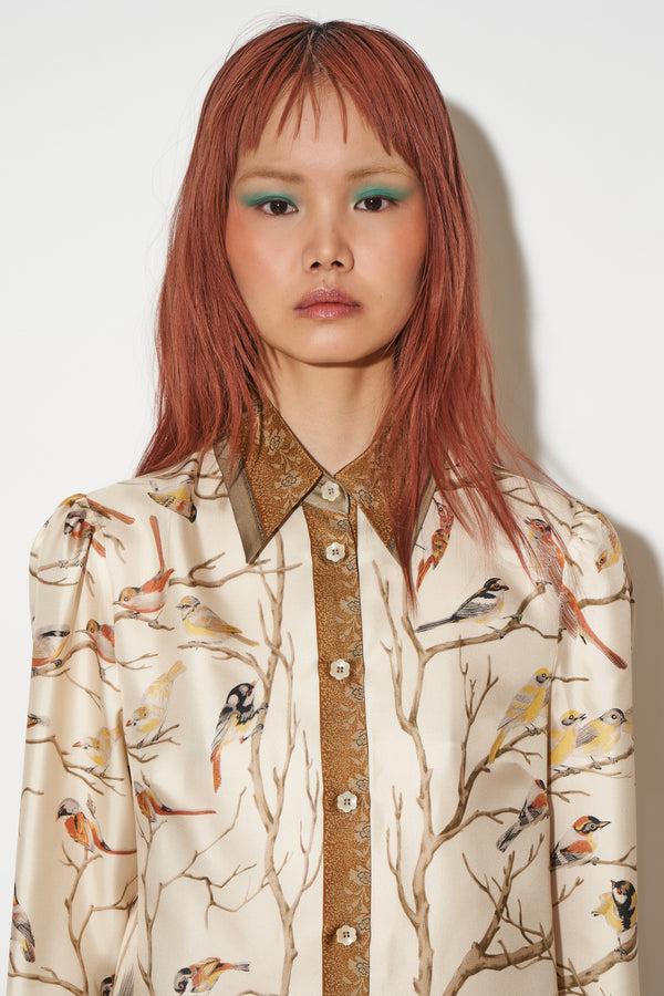 Paul & Joe Chemise Coupe Cintrée En Twill De Soie