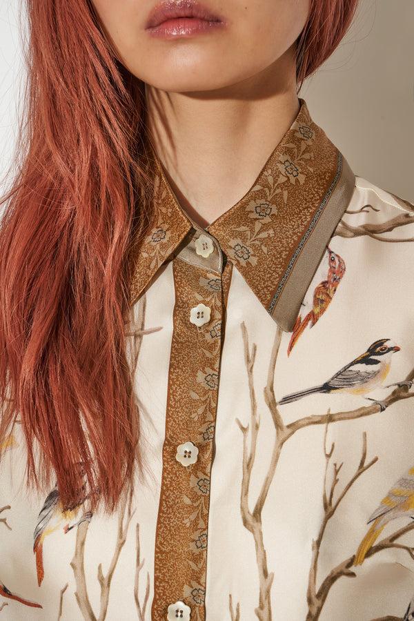 Paul & Joe Chemise Coupe Cintrée En Twill De Soie