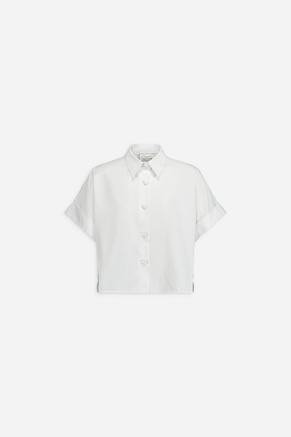 paul & joe Chemise courte en popeline de coton