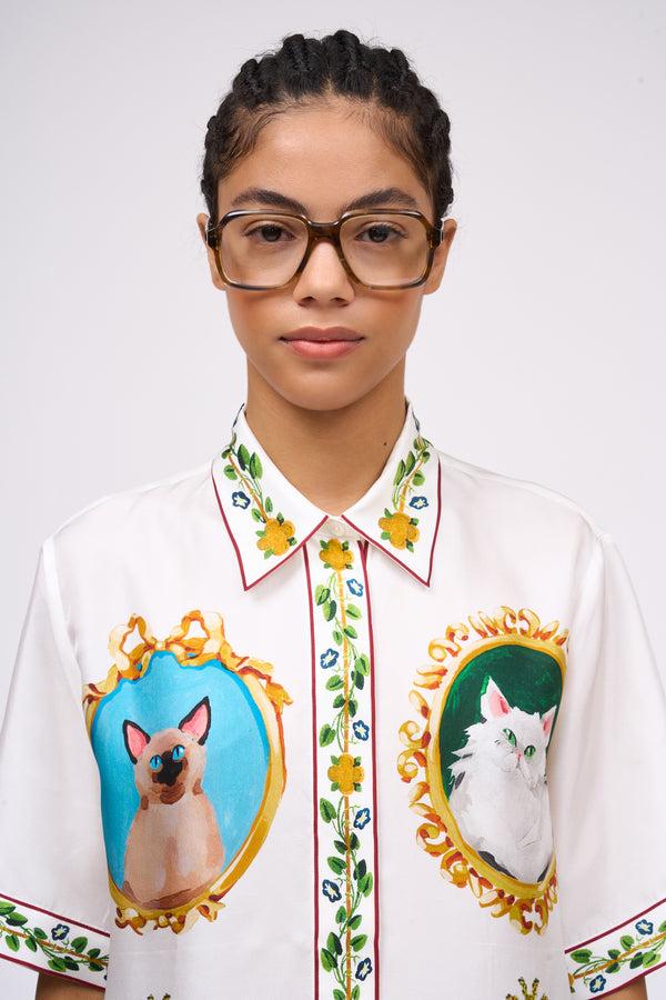 Paul & Joe Chemise En Twill De Soie Imprimé Exclusif