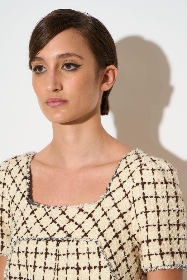 Paul & Joe Combi-short En Tweed à Carreaux