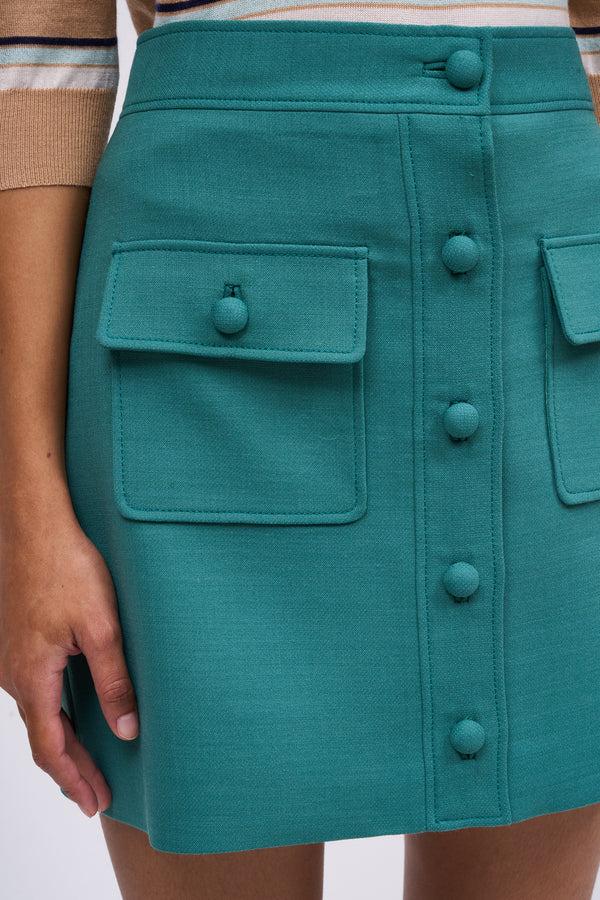 paul & joe Jupe courte avec poches en laine vierge