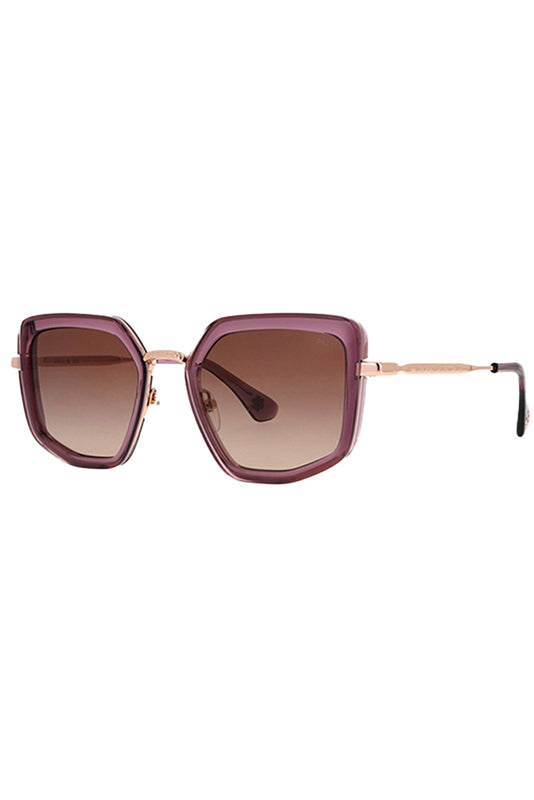 paul & joe Lunettes de soleil papillonnantes or rose